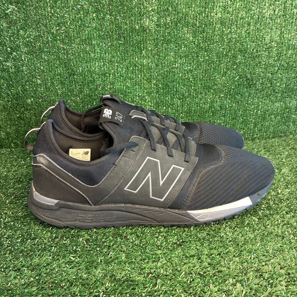 New Balance 247 Classic Revlite Mesh Breathable Lifestyle Sneakers Black Mens 14
